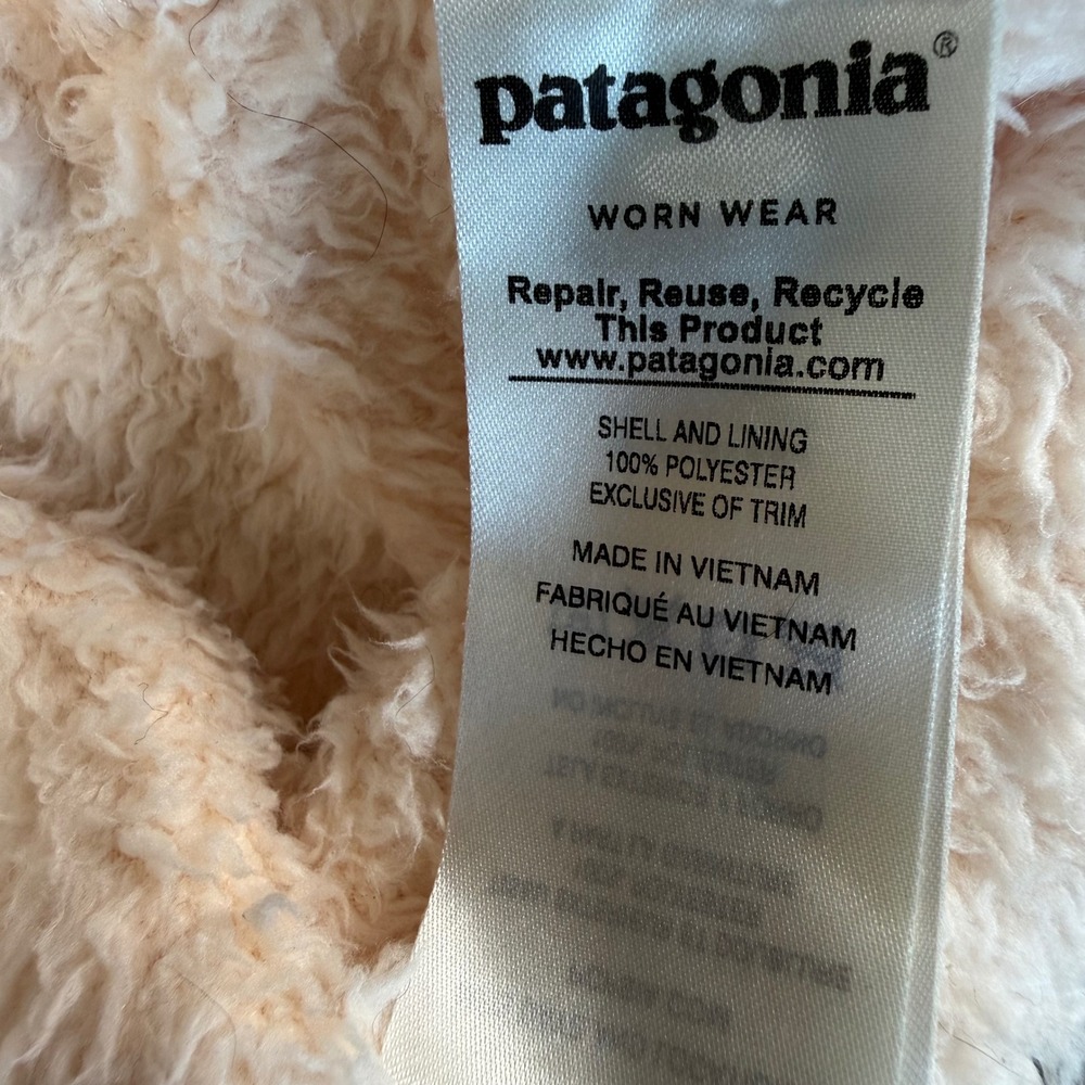 Patagonia Los Gatos Fleece Pullover Womens Medium Outdoor Cozy Fuzzy 1/4 Zip - Picture 6 of 7